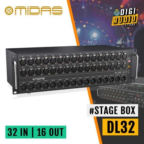 Midas DL32 Stage Box for X32 and M32 Mixers .